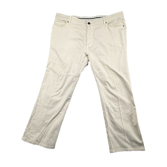 Ermenegildo Zegna Beige Denim Cotton Straight Leg‎ Men's 5 Pkt Jeans SZ 42 X 27 - Picture 1 of 7